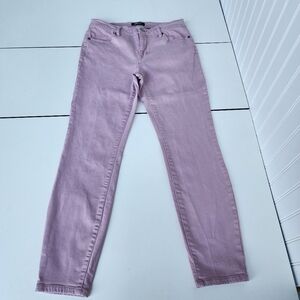 Buffalo David Bitton Jeans Avalon Mid Rise Ankle Stretch Womens Blush Pink 6/28